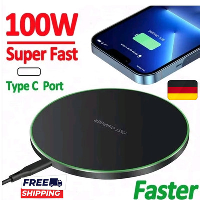 100W Kabelloses Ladegerät für iPhone, Samsung, Xiaomi, Huawei Wireless Charging