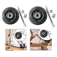 Pilates Reformer Wheel Replacement Pilates Core Bed Part Spare with Mounting