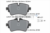 BremsbeläGe Mini Mini Countryman (F60) Ein Bj. 07/17 Kw 75 Ps 102 - Pagid Racing
