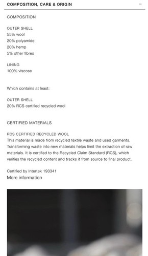 ZARA ZW COLLECTION MANTECO WOLLMISCHUNG MANTEL GRAU FW24/25 GR. S REF 9845/715 - Bild 11 von 11