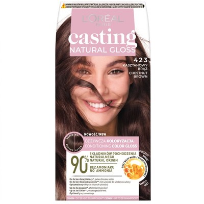 3600524086374 L'Oreal Paris Casting Natural Gloss farba do włosów 423 Kaszt
