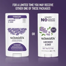 Schmidt's Natural Deodorant Lavender & Sage 2.65 oz