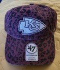 *NEW* NFL Kansas City Chiefs Cap Brown Leopard '47 Clean Up Women's Adjustable — photo 1