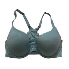 Victoria's Secret Body By Victoria Perfect Shape Front-Close Bra 32DD Blue Lace