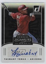 2016 Panini Donruss Signature Series Black 1/1 Yasmany Tomas #SGS-YT Auto 4f5