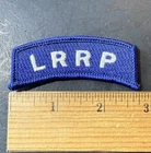 Vietnam “LRRP” Subdued Tab Patch Military Uniform Arc Vintage b3 blue white