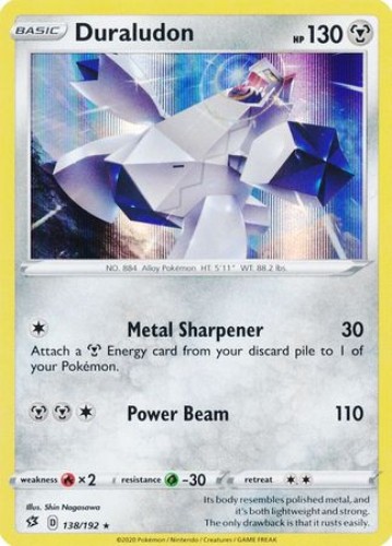 Pokemon Card - Rebel Clash 138/192 - DURALUDON (holo-foil) - NM/M