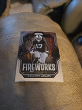 2022 Panini Prizm Davante Adams F-16 Fireworks Las Vegas Raiders