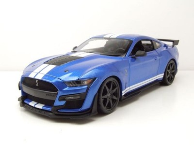 Ford Shelby Mustang GT500 2020 blau metallic Modellauto 1:18 Maisto