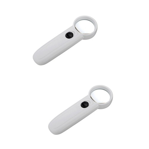 Set of 2 Handheld Magnifying Glass Reading Loupe Magnifier Jewelry - Picture 2 of 8