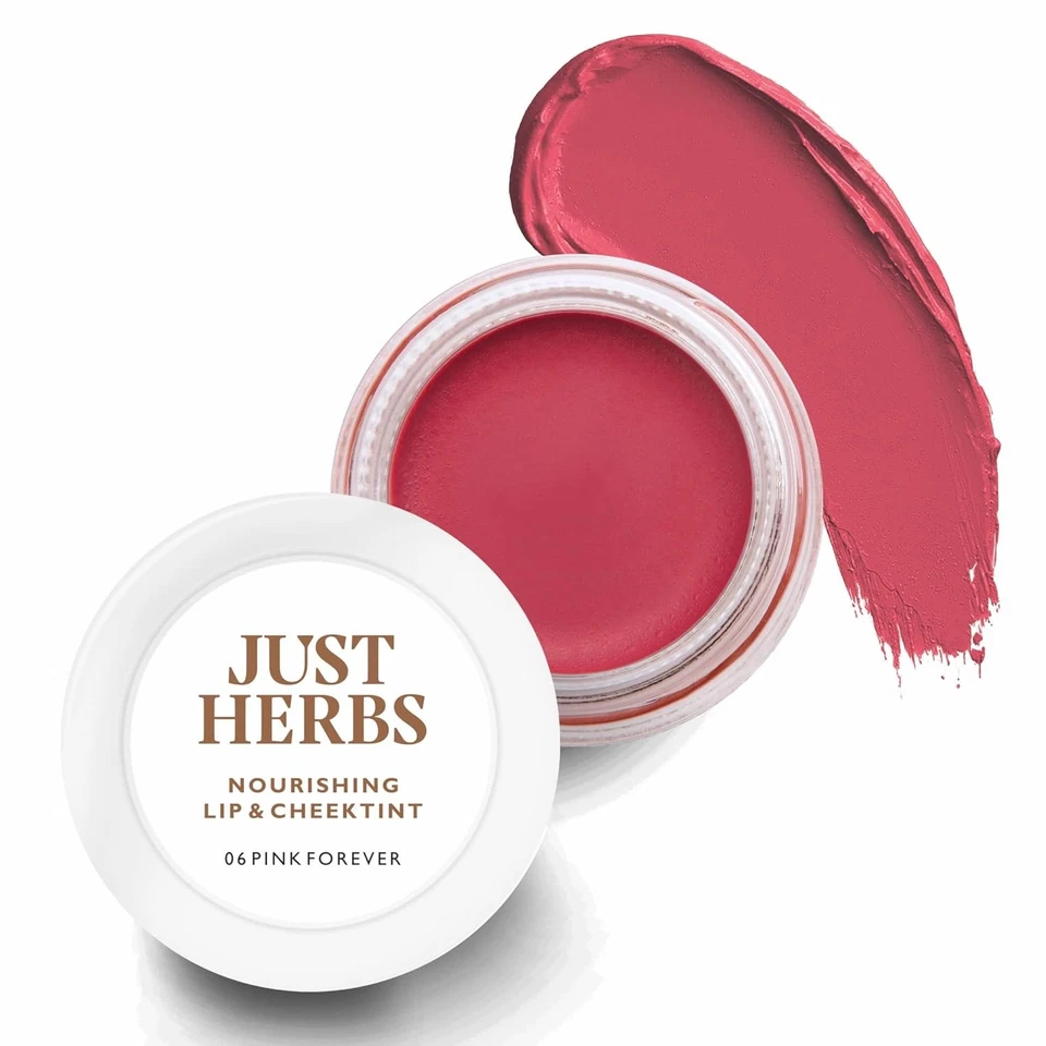 Just Herbs Ayurvedic Natur Lippen Und Wange Tönung Rouge, Pink Forever 16.3gm - Bild 2 von 4