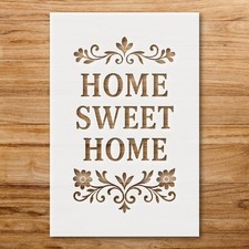 Home Sweet Home Custom Painting Stencil for Cozy Home Decor - StencilAir