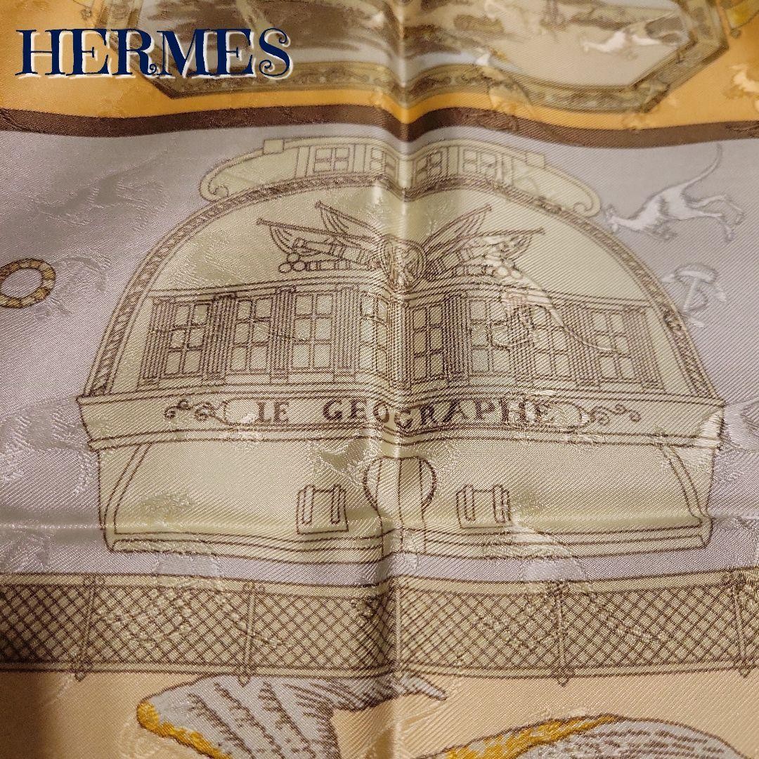 HERMES Carre 90 LE GEOGRAPHE Silk Scarf Women | eBay