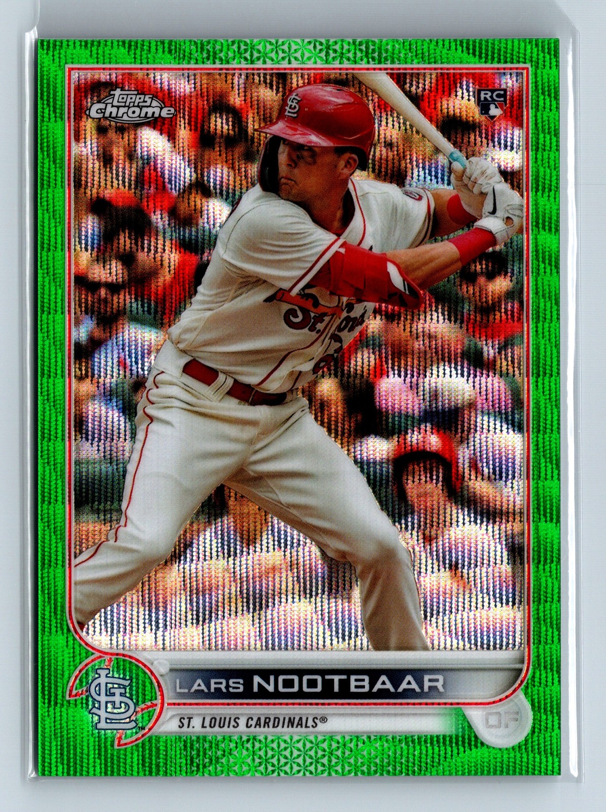 2022 Topps Chrome - Lars Nootbaar #19 Green Refractor 12/99 St. Louis Cardinals