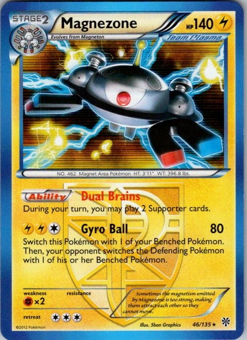 Magnezone 46/135 Holo Rare Plasma Storm Pokemon