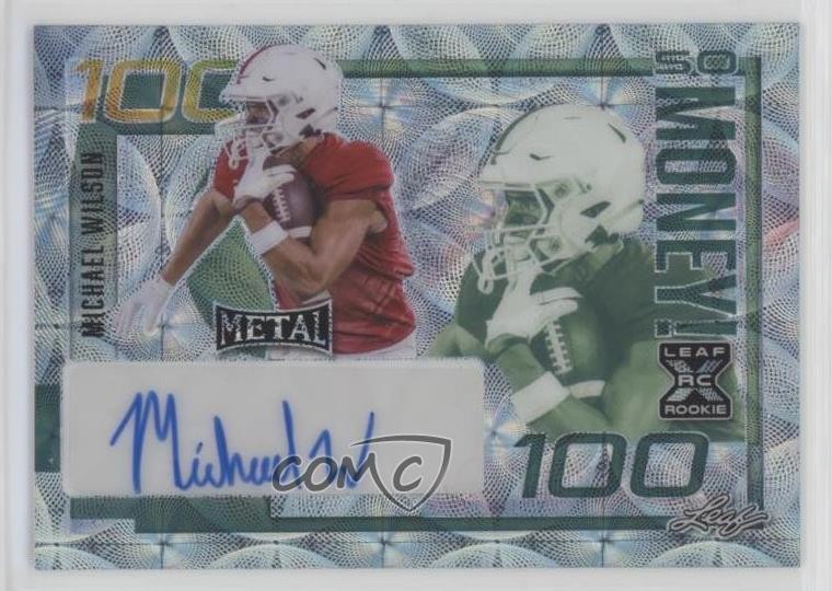 Michael Wilson Leaf Metal So Money! Autographs #SMMW1 Pigskin Kaleidoscope