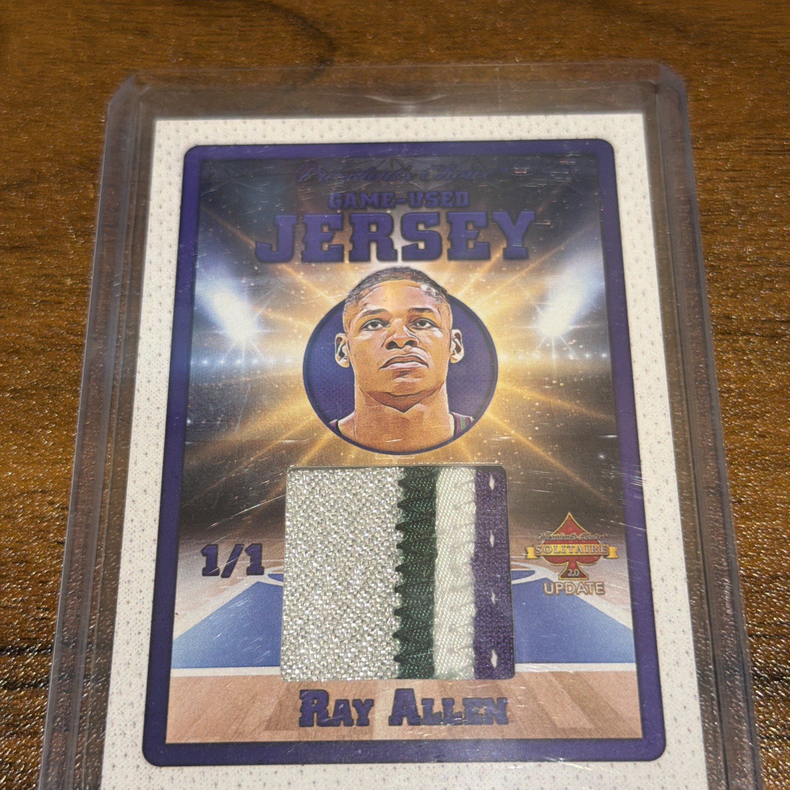 presidents choice 1/1 Ray Allen Game Used Jersey Bucks
