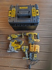 Dewalt 18V XR 4 Piece Power Tool Kit with 2 x  Batterys, Charger Charger Case 