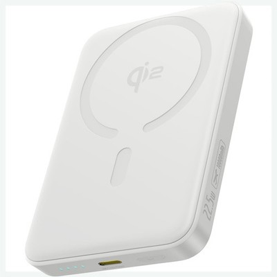 MagSafe Power Bank Qi2 10000mAh Wireless Ladefunktion 15W USB-C 22,5W Weiß