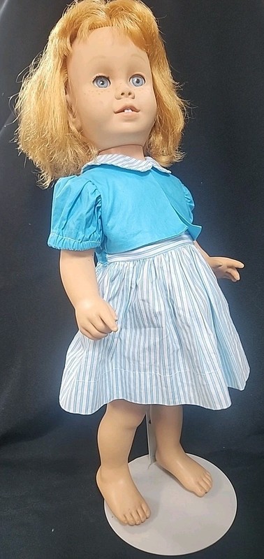 Vintage Mattel Chatty Kathy Doll 20in Pull String Non-Talking