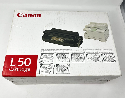 NEW SEALED Genuine Canon L50 (6812A001) Black Toner Cartridge Sealed In Box