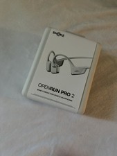 Shokz OpenRun Pro 2 Bone Conduction Wireless Bluetooth Headphones, Silver