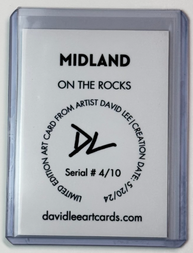 Midland Limited Edition Artist Signed “On The Rocks” Trading Card