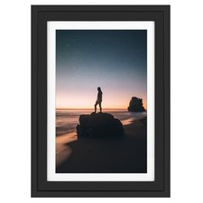 Golden State Art 13x19 Picture Frame - Displays 11x17 Photo w/ Mat or 13x19