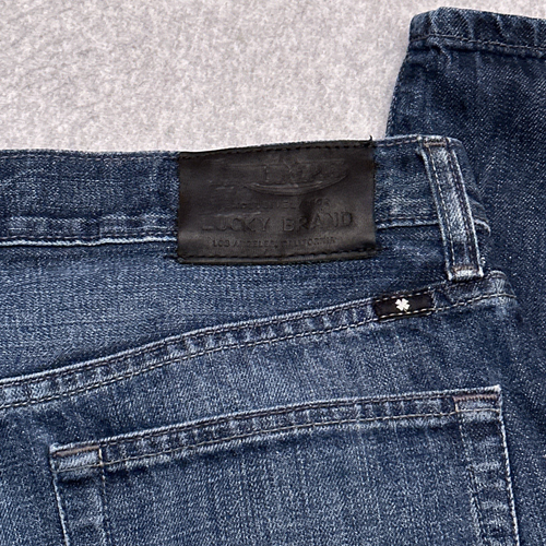 Triumph Motorcycles x Lucky Brand 121 Heritage Slim Jeans Men's 33x32 Blue Denim - Picture 12 of 13