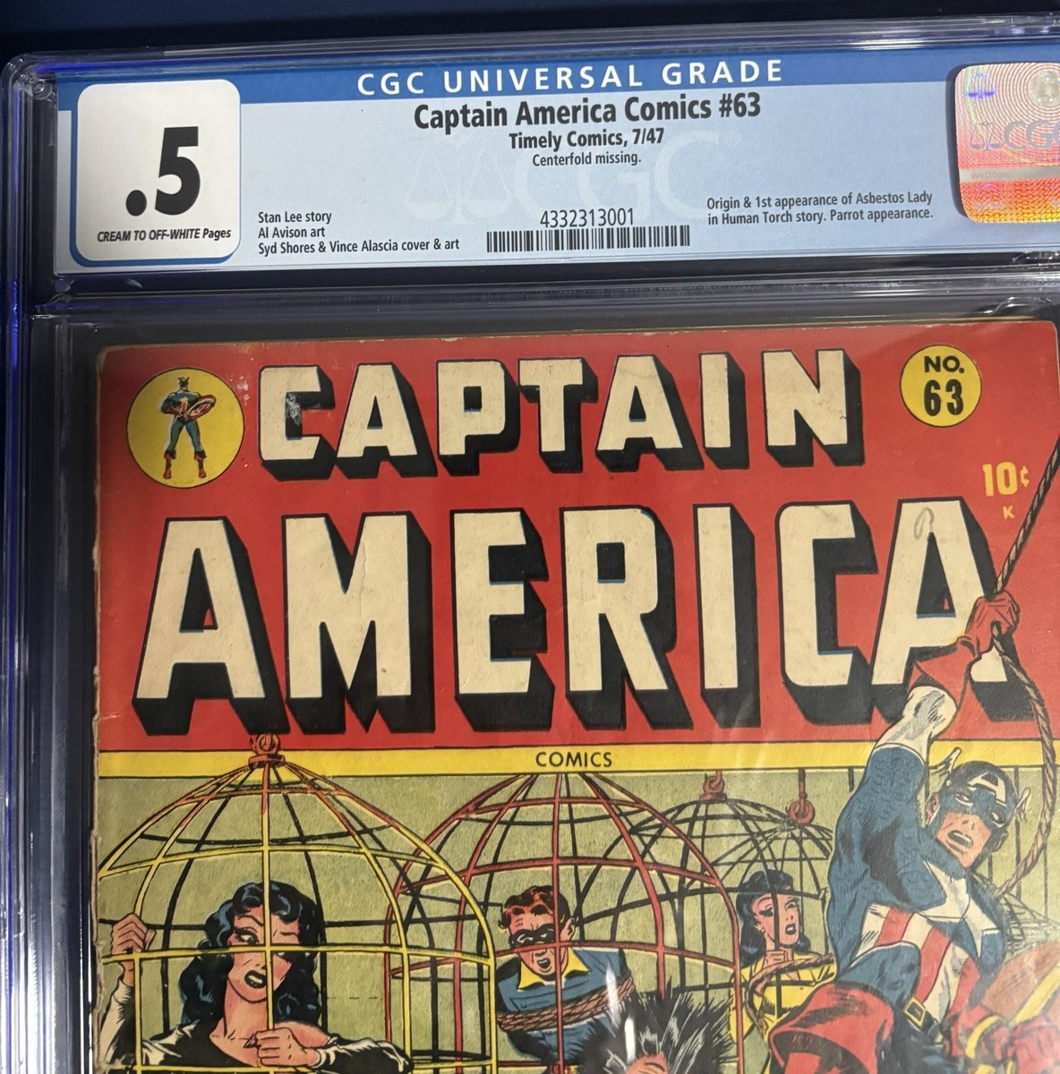 Captain America #39, 1947 (CGC 0.5) Stan Lee, Golden Age, Timely