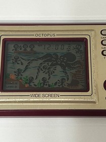 1981 Nintendo Game&Watch OCTOPUS Wide Screen works great good condition