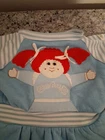 Vintage Cabbage Patch Kids/Doll Clothes Portrait Dress Blue/ Red Hair Vintage