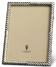 L’object Deco Twist Photo Frame Platinum Wedding Gift 4x6 Luxury