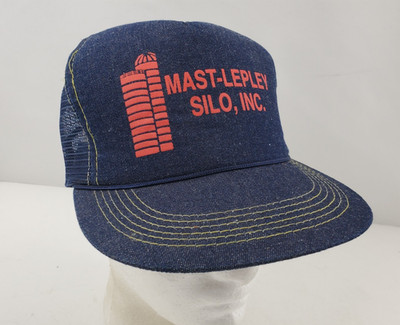 Mast Lepley Silo Inc Berlin Millersburg Ohio Snapback Trucker Hat Cap Denim