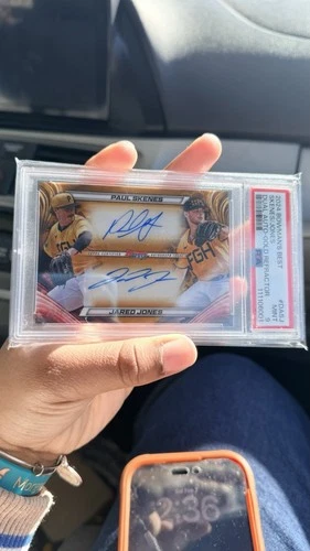 Topps 2024 Bowman Best Paul Skenes And Jared Jones Dual Autograph PSA 9 /50