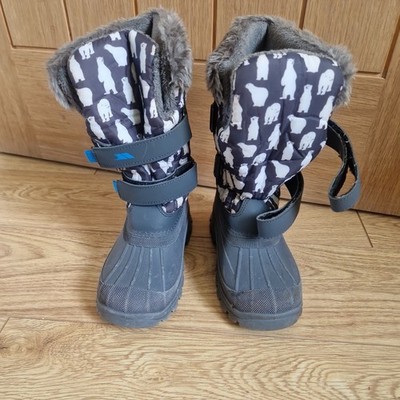 Kinder Schneestiefel Trespass Vause Größe UK 1 / EU 33 - Eisbären Print
