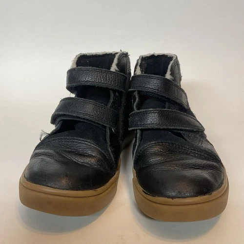 UGG Rennon II кожи/замши двойной ремень кроссовок ребенка ясельного возраста мальчика 12 черный/коричневый - Изображение 4 из 4