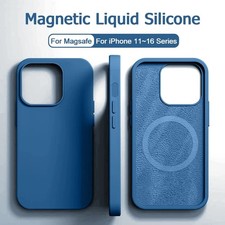 Magnetic Original Liquid Silicone Shockproof Case For iPhone 16 15 14 13 12