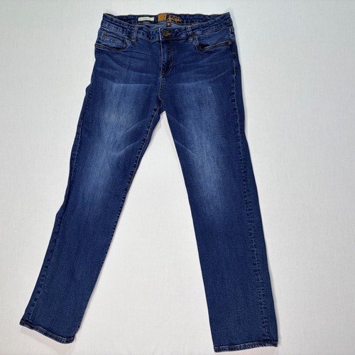Kut From The Kloth Katy Boyfriend Jeans Women's Size 10 Dark Wash Denim - Picture 2 of 7