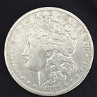 Antique 1889-O $1 U.S. Morgan Silver Dollar. New Orleans Mint. (cleaned)