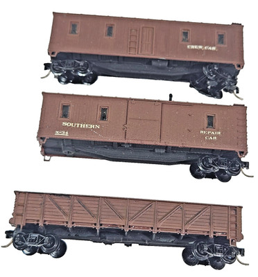 Rechen von 3 Southern Maintenance Way Crew Reparaturwagen Gondelzug Spur N ohne OVP