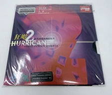 🏓 DHS Hurricane 2 Table Tennis Rubber – 2.2mm / 39° – Vintage Chinese Version