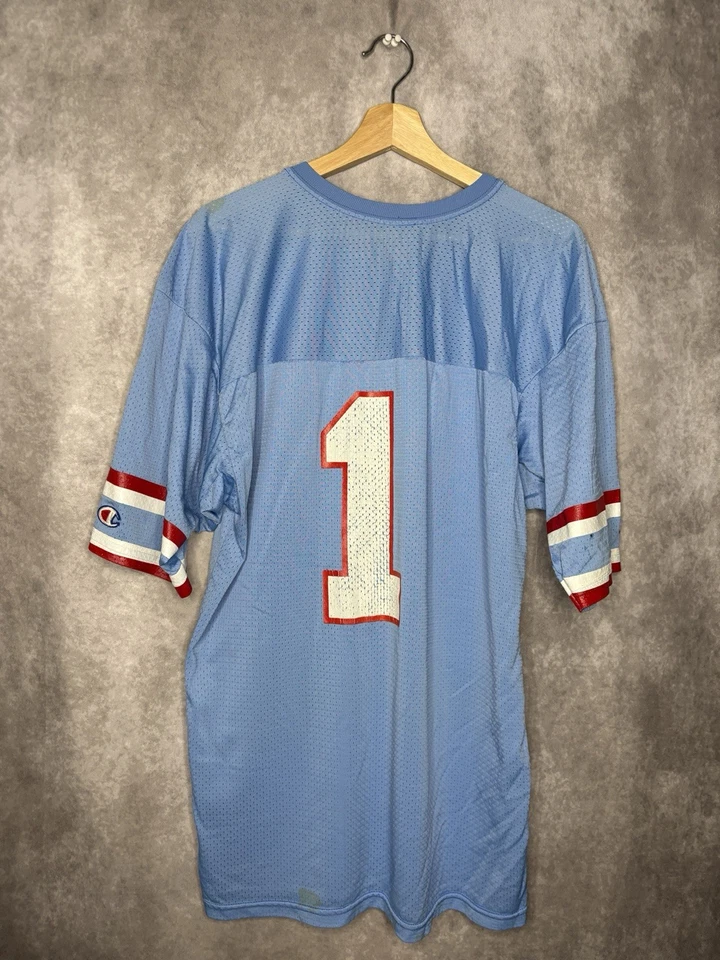 Camiseta de futebol americano Houston Oilers vintage NFL tamanho XL - Imagem 2 de 4