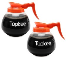 Tupkee Decaf Replacement Commercial Coffee Pot 12 cup 64oz - 2 Pack