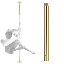 Yescom 500mm Steel Dancing Pole Extension for 45 mm Spinning Pole Home Club Gold