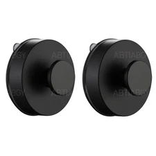 1/2/4pcs Vacuum Suction Cup Hooks Black White Strong Self Adhesive Door Wall Han