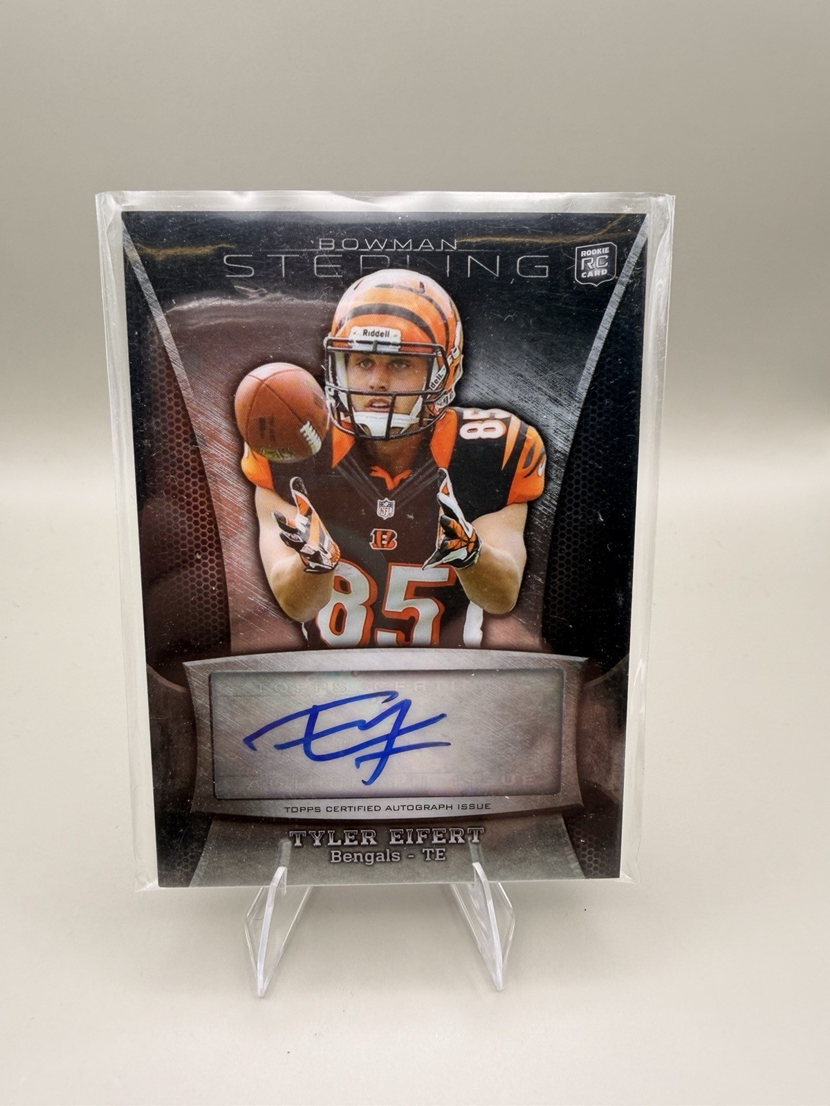Tyler Eifert Bowman Sterling Autographed Rookie Relic #TE Base