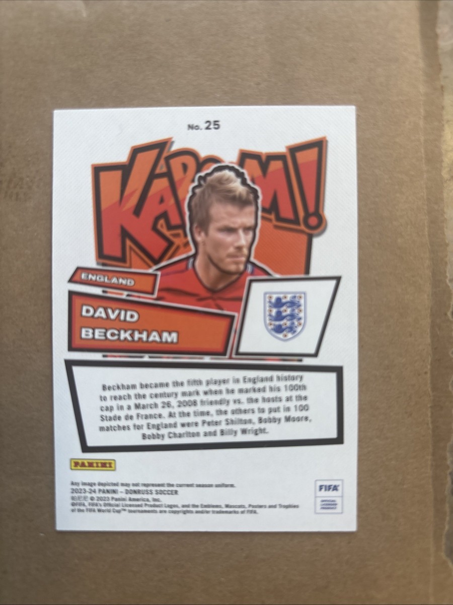 2023-24 Panini Donruss Fifa - Kaboom David Beckham #25 for