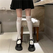 Lace Nylon Women Stockings JK Lolita Sweet Over Knee Long Socks Cute Kawaiii Thi