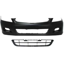 Front Bumper Cover Kit For 2006-07 Honda Accord Sedan Primed with Bumper Grille